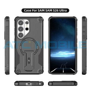 Shield4U Armor MagSafe kryt Samsung Galaxy S26 Ultra 5G (SM-S948B) čern&yacute; s drž&aacute;kem