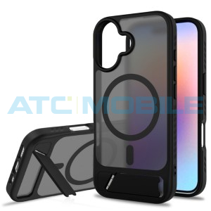 Ochrann&yacute; kryt Shield4U Anti-drop iPhone 17 (MagSafe) se stoj&aacute;nkem čern&yacute;
