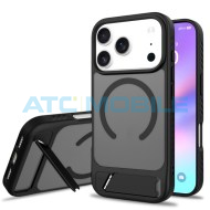 Ochrann&yacute; kryt Shield4U Anti-drop iPhone 17 Pro Max (MagSafe) se stoj&aacute;nkem čern&yacute;