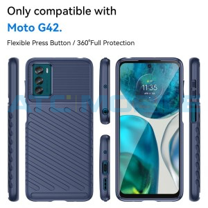 Shockproof Thunderbolt kryt Shield4U Motorola Moto G42 (XT2233) modr&yacute;