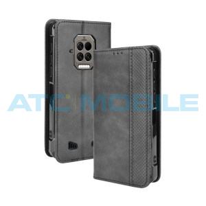 Pouzdro Shield4U Doogee S86, S86 Pro Magnetic Buckle Texture otev&iacute;rac&iacute; čern&eacute;