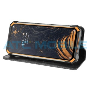 Pouzdro Shield4U Doogee S88 Pro, S88 Plus Magnetic Buckle Texture otev&iacute;rac&iacute; čern&eacute;