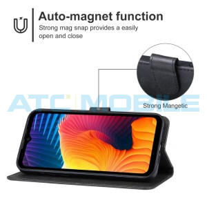 Pouzdro Shield4U Doogee V30 5G otev&iacute;rac&iacute; čern&eacute;