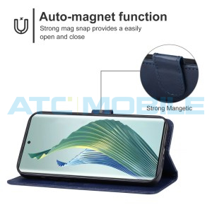 Pouzdro Shield4U Honor Magic5 Lite otev&iacute;rac&iacute; modr&eacute;