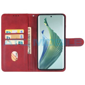 Pouzdro Shield4U Honor Magic5 Lite otev&iacute;rac&iacute; červen&eacute;