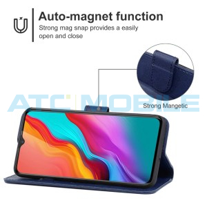 Pouzdro Shield4U Infinix Hot 12i otev&iacute;rac&iacute; modr&eacute;