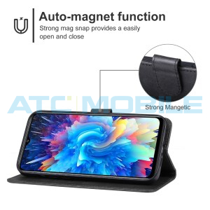 Pouzdro Shield4U Infinix Hot 20 5G (X666B) otev&iacute;rac&iacute; čern&eacute;