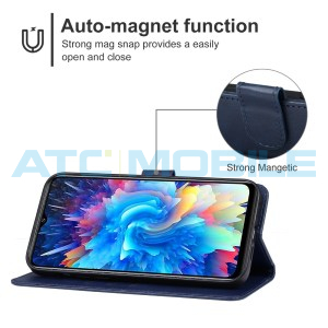 Pouzdro Shield4U Infinix Hot 20 5G (X666B) otev&iacute;rac&iacute; modr&eacute;