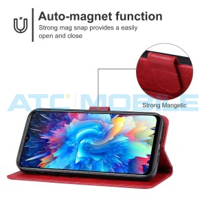 Pouzdro Shield4U Infinix Hot 20 5G (X666B) otev&iacute;rac&iacute; červen&eacute;