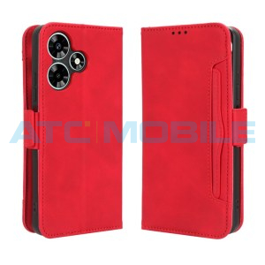 Pouzdro Shield4U Infinix Hot 30 (X6831) Calf Texture červen&eacute;