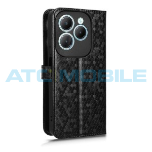 Pouzdro Shield4U Infinix Hot 40, Hot 40 Pro (X6837) Honeycomb otev&iacute;rac&iacute; čern&eacute;