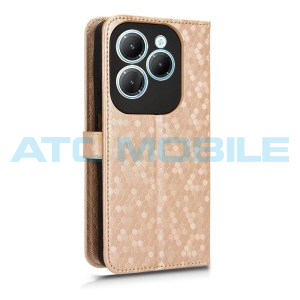 Pouzdro Shield4U Infinix Hot 40, Hot 40 Pro (X6837) Honeycomb otev&iacute;rac&iacute; zlat&eacute;