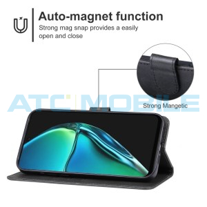 Pouzdro Shield4U Infinix Hot 40, Hot 40 Pro (X6837) otev&iacute;rac&iacute; čern&eacute;