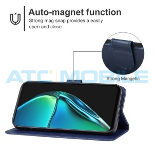 Pouzdro Shield4U Infinix Hot 40i (X6528B) otev&iacute;rac&iacute; modr&eacute;