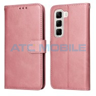 Pouzdro Shield4U Infinix Hot 50 4G (X6882) Calf Texture Rose Gold