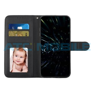 Pouzdro Shield4U Infinix Hot 50 Pro 4G (X6881) Calf Texture čern&eacute;