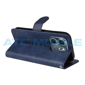 Pouzdro Shield4U Infinix Hot 50i (X6531), Smart 9 Calf Texture modr&eacute;