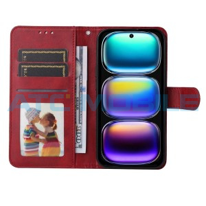 Pouzdro Shield4U Infinix Hot 50i (X6531), Smart 9 Calf Texture červen&eacute;