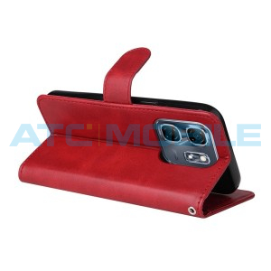 Pouzdro Shield4U Infinix Hot 50i (X6531), Smart 9 Calf Texture červen&eacute;
