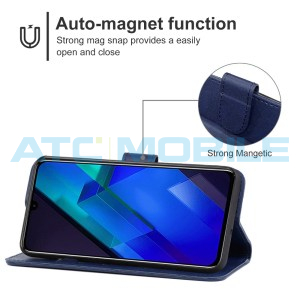 Pouzdro Shield4U Infinix Note 12 (G88) otev&iacute;rac&iacute; modr&eacute;