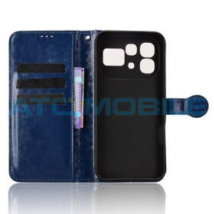 Pouzdro Shield4U Infinix Note 60 5G (X6879), Note 60 Pro 5G (X6878) Diamond Texture otev&iacute;rac&iacute; modr&eacute;