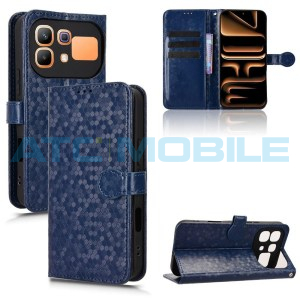 Pouzdro Shield4U Infinix Note 60 5G (X6879), Note 60 Pro 5G (X6878) Diamond Texture otev&iacute;rac&iacute; modr&eacute;