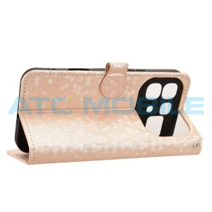 Pouzdro Shield4U Infinix Note 60 5G (X6879), Note 60 Pro 5G (X6878) Diamond Texture otev&iacute;rac&iacute; zlat&eacute;