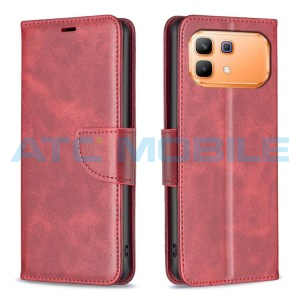 Pouzdro Shield4U Infinix Note 60 5G (X6879), Note 60 Pro 5G (X6878) Lambskin Texture otev&iacute;rac&iacute; červe
