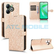 Pouzdro Shield4U Infinix Smart 8 (X6525) Honeycomb otev&iacute;rac&iacute; zlat&eacute;