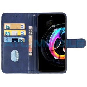 Pouzdro Shield4U Motorola Edge 30 Neo (XT2245) otev&iacute;rac&iacute; modr&eacute;