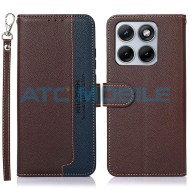 Pouzdro Shield4U Motorola Edge 70 Fusion (XT2605) Litchi RFID blokace, hněd&eacute;