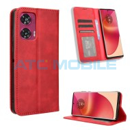 Pouzdro Shield4U Motorola Edge 50 Fusion (XT2429-2) Magnetic Buckle Texture červen&eacute;