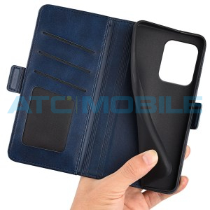Pouzdro Shield4U Motorola Edge 50 Neo (XT2409) Magnetic Buckle modr&eacute;