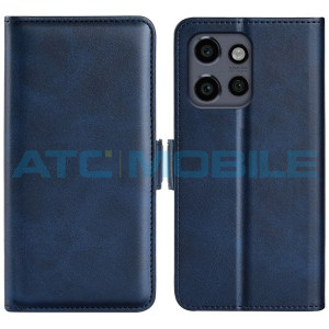 Pouzdro Shield4U Motorola Edge 50 Neo (XT2409) Magnetic Buckle modr&eacute;