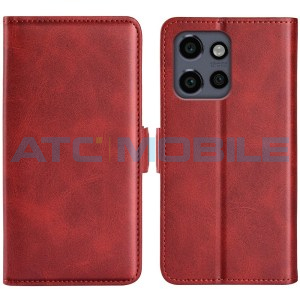 Pouzdro Shield4U Motorola Edge 50 Neo (XT2409) Magnetic Buckle červen&eacute;