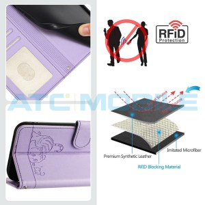 Pouzdro Shield4U Motorola Edge 60 Fusion (XT2503) Cat Rat Texture fialov&eacute;