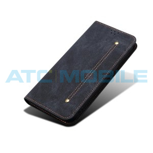 Pouzdro Shield4U Motorola Edge 60 Fusion (XT2503) Denim Texture čern&eacute;