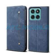 Pouzdro Shield4U Motorola Edge 60 Fusion (XT2503) Denim Texture modr&eacute;