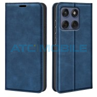 Pouzdro Shield4U Motorola Edge 60 Fusion (XT2503) Retro-skin Magnetic otev&iacute;rac&iacute; modr&yacute;
