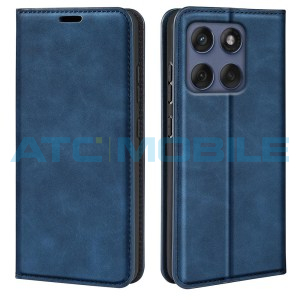 Pouzdro Shield4U Motorola Edge 60 Fusion (XT2503) Retro-skin Magnetic otev&iacute;rac&iacute; modr&yacute;