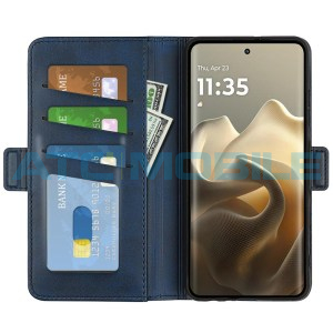 Pouzdro Shield4U Motorola Edge 60 Pro (XT2507) Magnetic Buckle modr&eacute;
