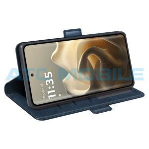 Pouzdro Shield4U Motorola Edge 60 Pro (XT2507) Magnetic Buckle modr&eacute;