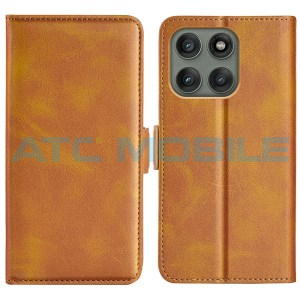 Pouzdro Shield4U Motorola Edge 60 Pro (XT2507) Magnetic Buckle světle hněd&eacute;