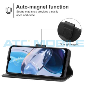 Pouzdro Shield4U Motorola Moto E22 (XT2239) otev&iacute;rac&iacute; čern&eacute;