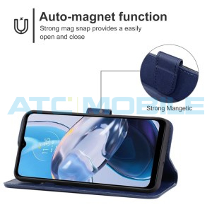 Pouzdro Shield4U Motorola Moto E22 (XT2239) otev&iacute;rac&iacute; modr&eacute;