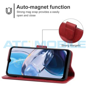 Pouzdro Shield4U Motorola Moto E22 (XT2239) otev&iacute;rac&iacute; červen&eacute;