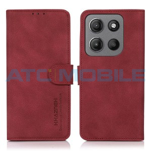 Pouzdro Shield4U Motorola Moto G15 4G (XT2521), Moto G05 4G (XT2523) Matte otev&iacute;rac&iacute; červen&eacute;