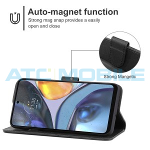Pouzdro Shield4U Motorola Moto G22 (XT2231), Moto E32s (XT2229) otev&iacute;rac&iacute; čern&eacute;