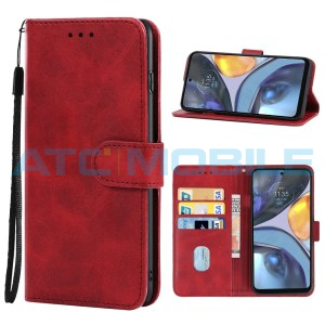 Pouzdro Shield4U Motorola Moto G22 (XT2231), Moto E32s (XT2229) otev&iacute;rac&iacute; červen&eacute;