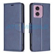 Pouzdro Shield4U Motorola Moto G24 4G (XT2423) Lambskin Texture otev&iacute;rac&iacute; modr&eacute;